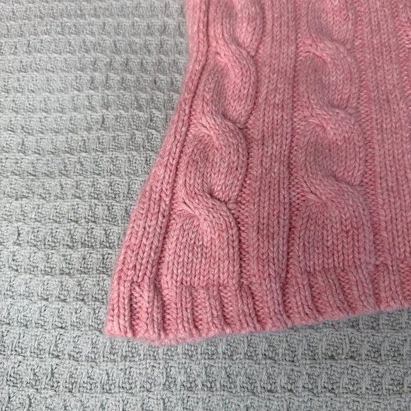 Vintage Y2K Maurices Sweater Womens Small Pink Cowl Neck Cable Knit Chunky 90s - Picture 4 of 7
